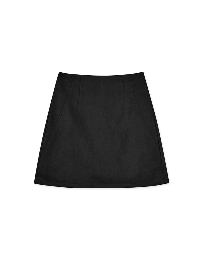 360°Petite Waist Light Sculpture Suede Mini Skirt