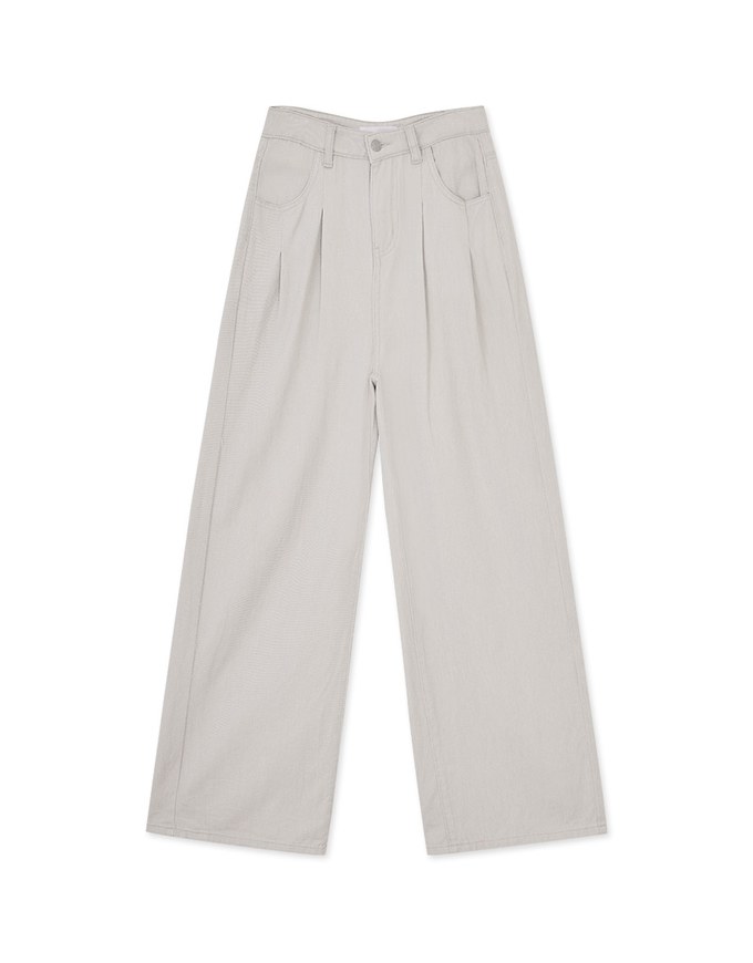 Floor-Length Denim Jeans Wide Pants