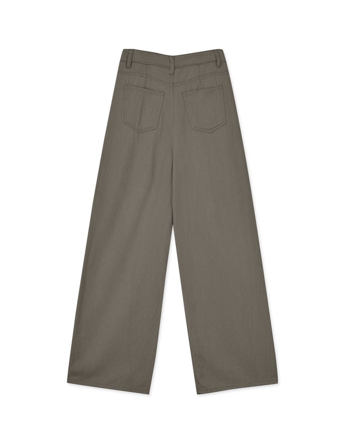 Floor-Length Denim Jeans Wide Pants