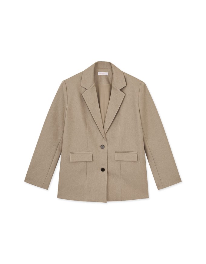 Ready Stock【Elecher's Design】Casual Loose Long Suit Blazer Jacket (With Shoulder Pads)