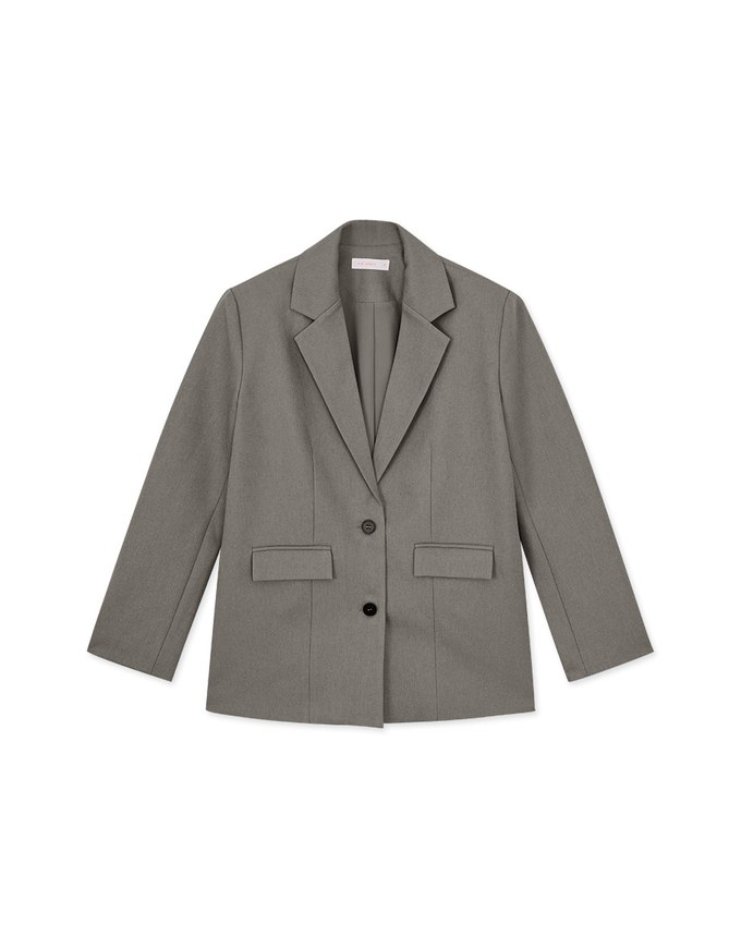 Ready Stock【Elecher's Design】Casual Loose Long Suit Blazer Jacket (With Shoulder Pads)