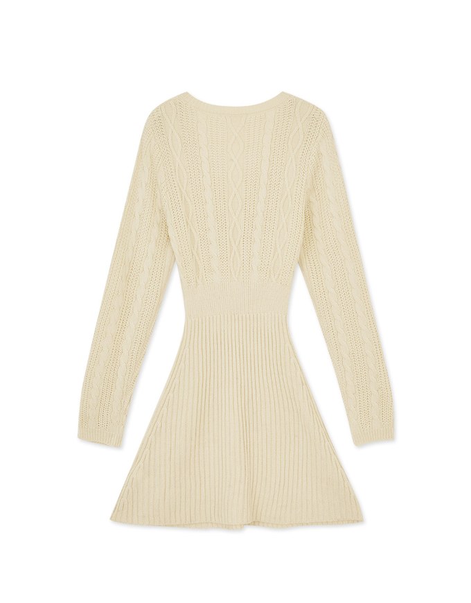 V-Neck Twisted Bodycons Mini Dress