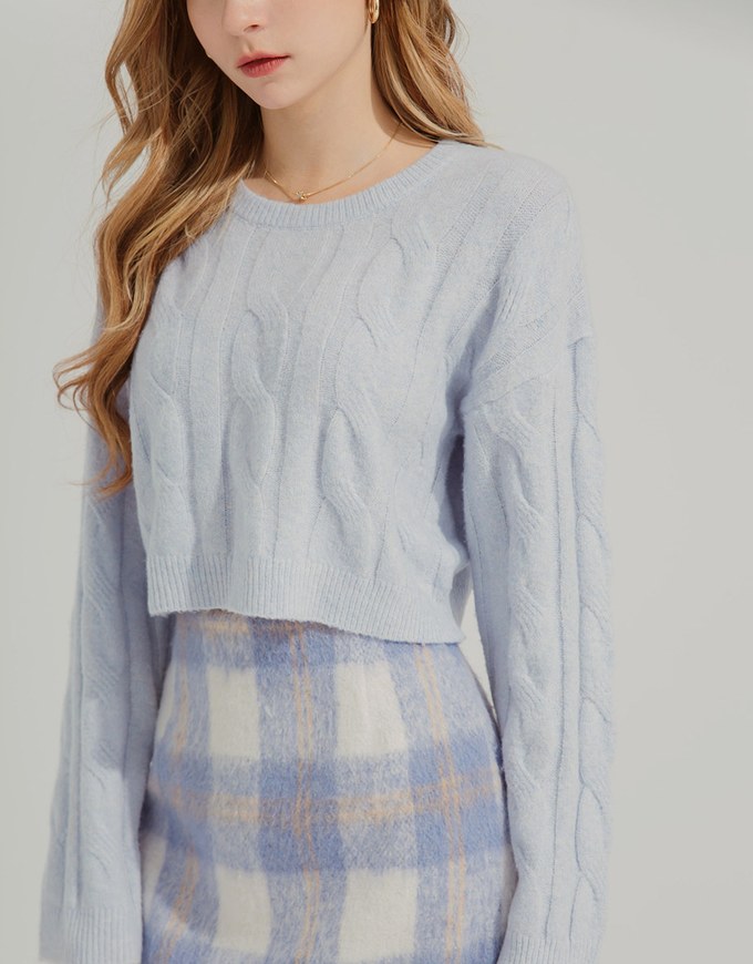 Twist Knit Cropped Top