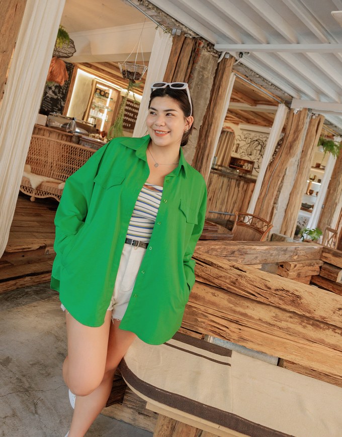 Anti-Wrinkle Iron Free Loose Long Blouse Shirt