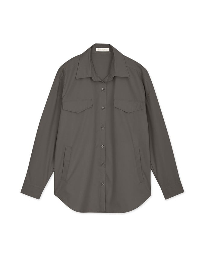 Anti-Wrinkle Iron Free Loose Long Blouse Shirt