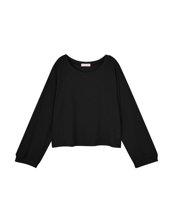 Plain Striped Translucent Top
