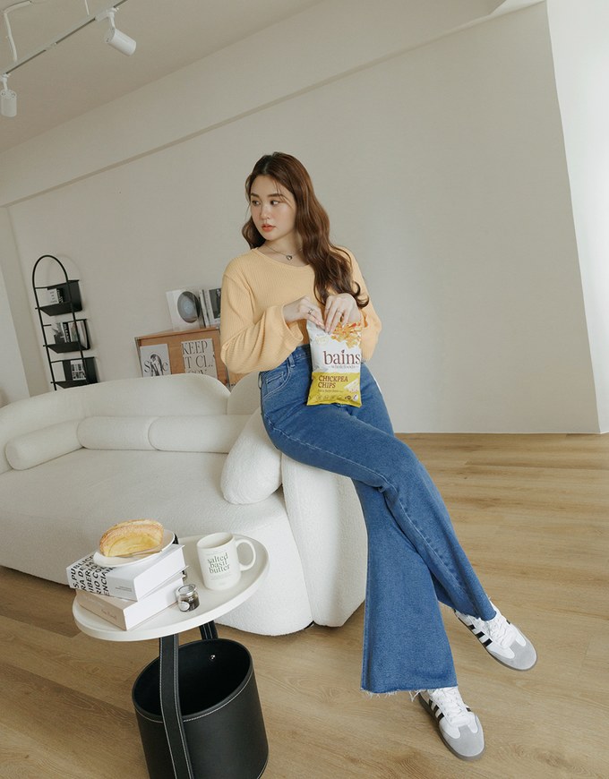 Plain Striped Translucent Top