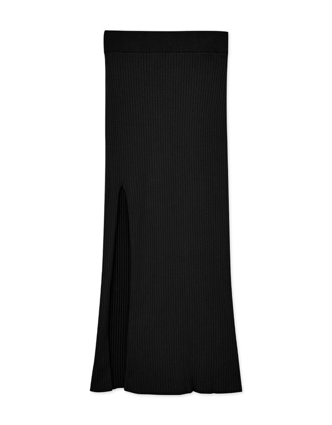 SideSlit Bodycon Wrap Knit Maxi Maxi Long Skirt