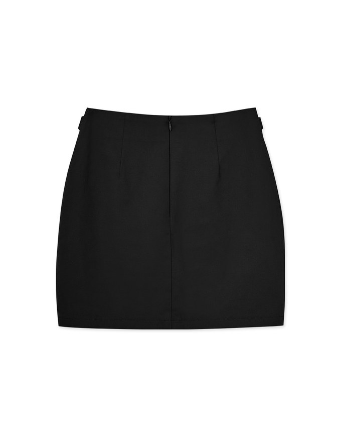 Casual Side-Buttoned Skirts