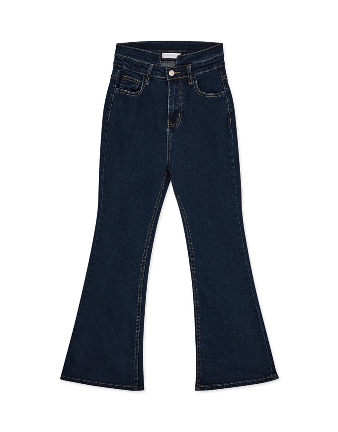U-shaped Denim Jeans Flare Pants