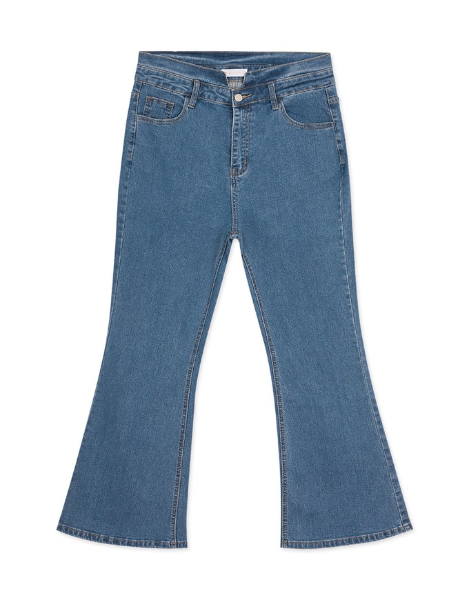 U-shaped Denim Jeans Flare Pants