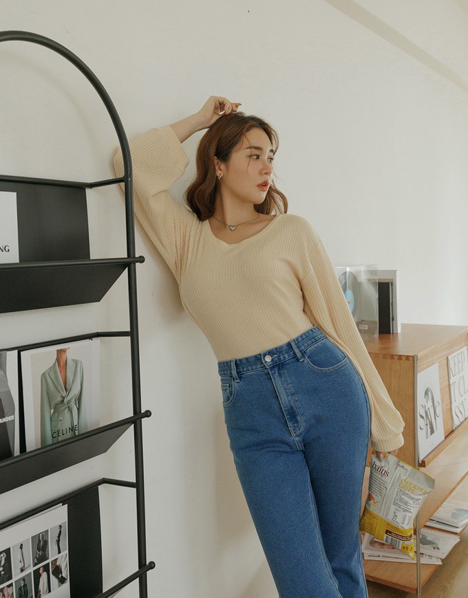 Solid Color Distressed Hem Flare Jeans