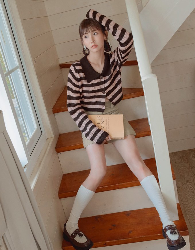 【MEIGO's Design】High Waisted Stitched Double Pocket Shorts