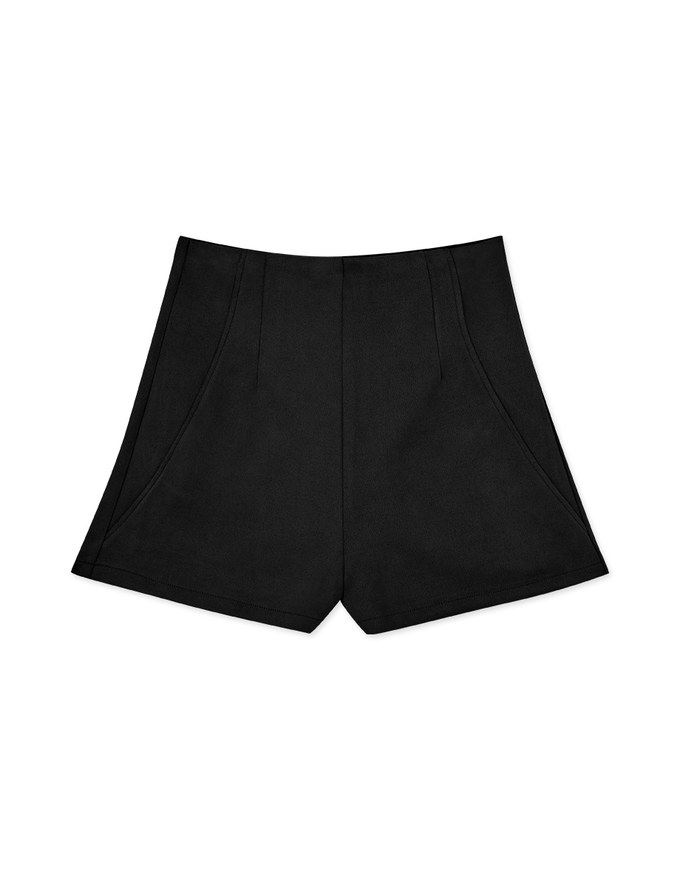 360° Petite Waist Light Sculpture Suede Shorts