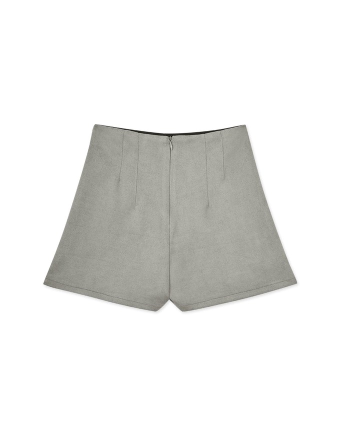 360° Petite Waist Light Sculpture Suede Shorts