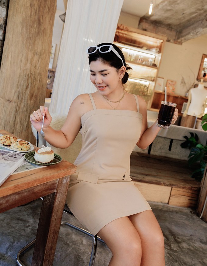 Strap Mini Dress