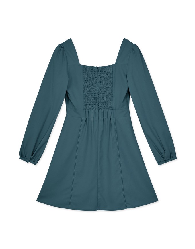 Hollow Heart Neck Mini Dress