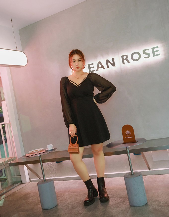 Sexy Sheer Mini Dress (With Padding)