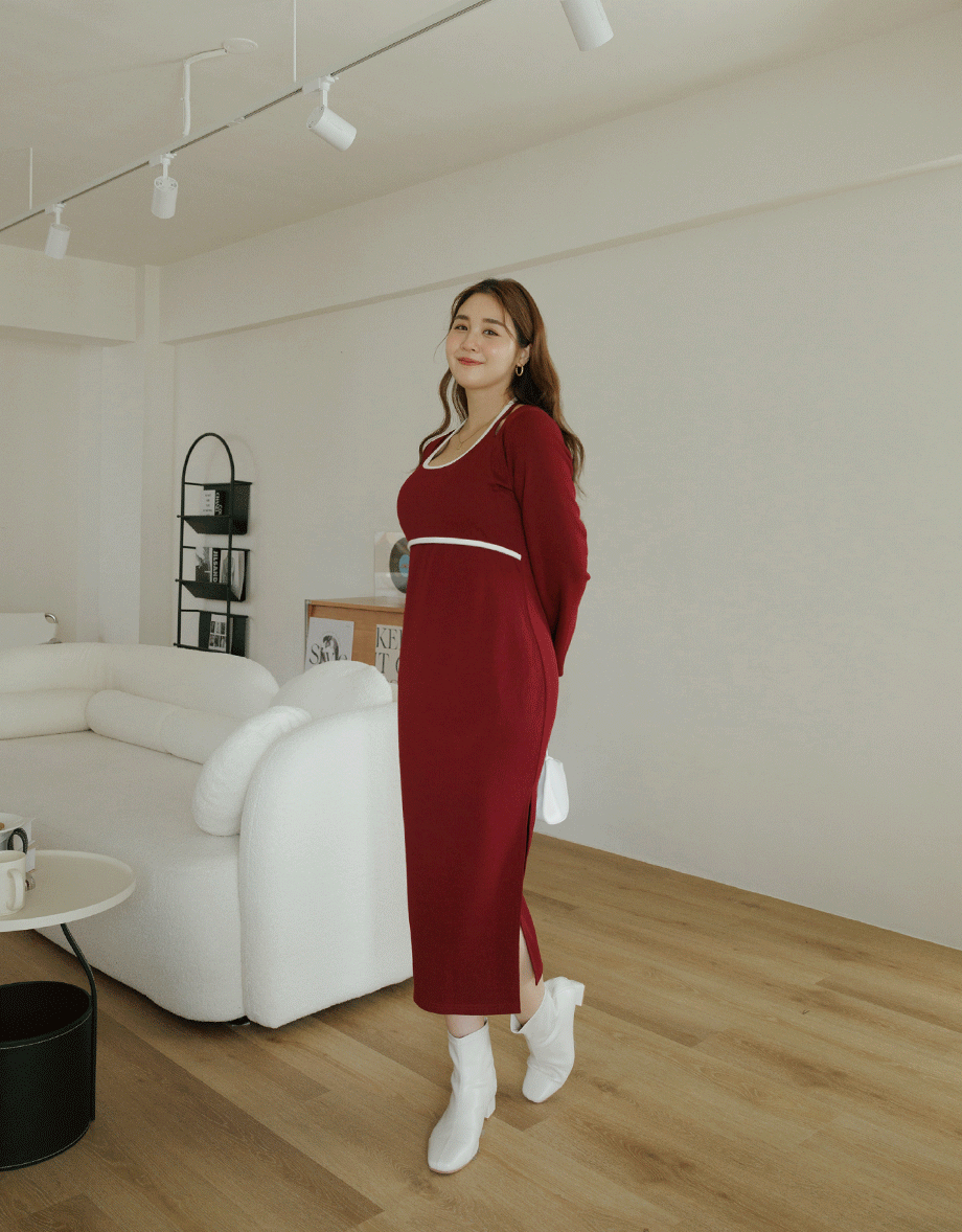 Halter Neck Hollow Knit Maxi Dress