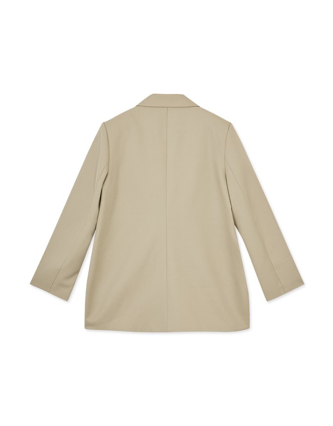 Neat Side Slit Blazer (With Shoulder Pads)