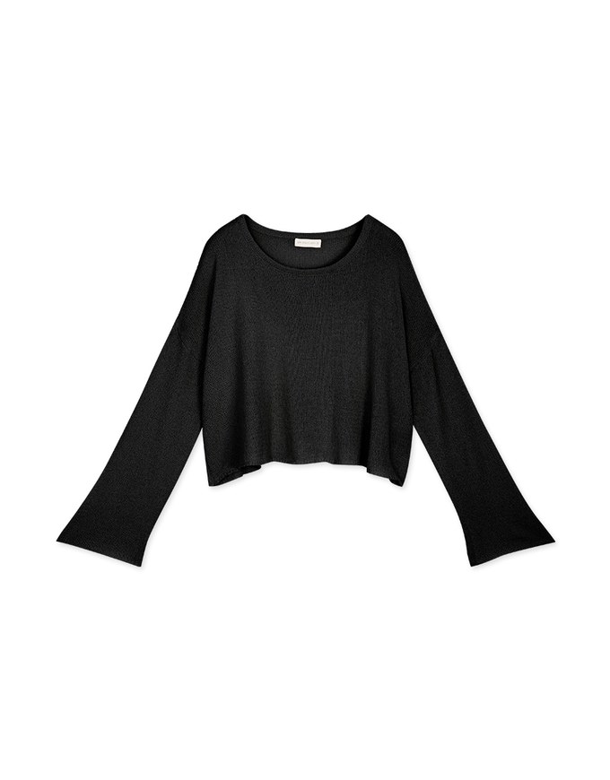 Soft Grunge Sheer Knit Top