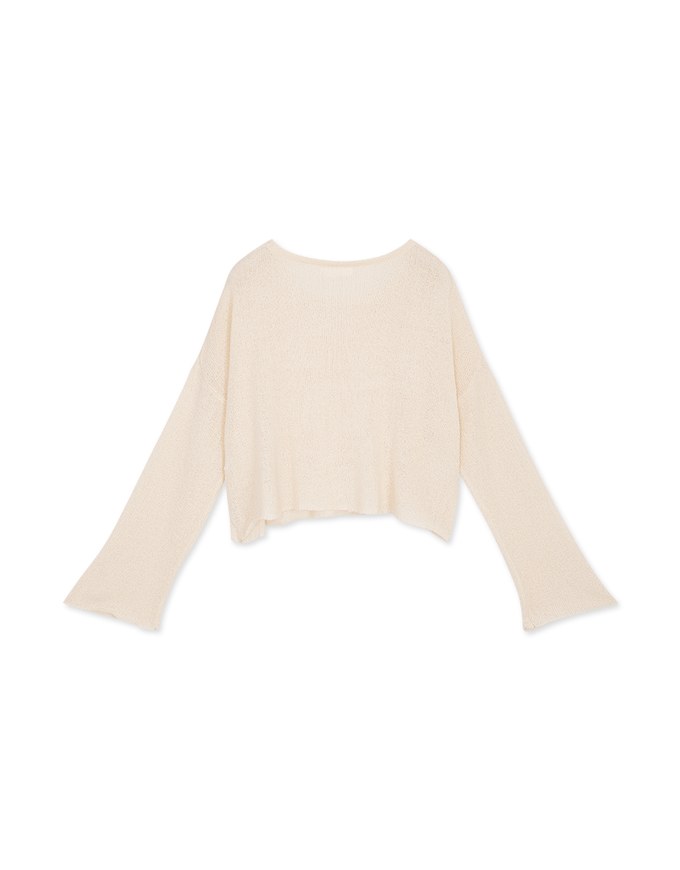 Soft Grunge Sheer Knit Top