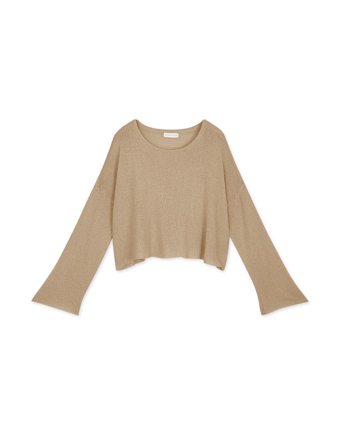 Soft Grunge Sheer Knit Top