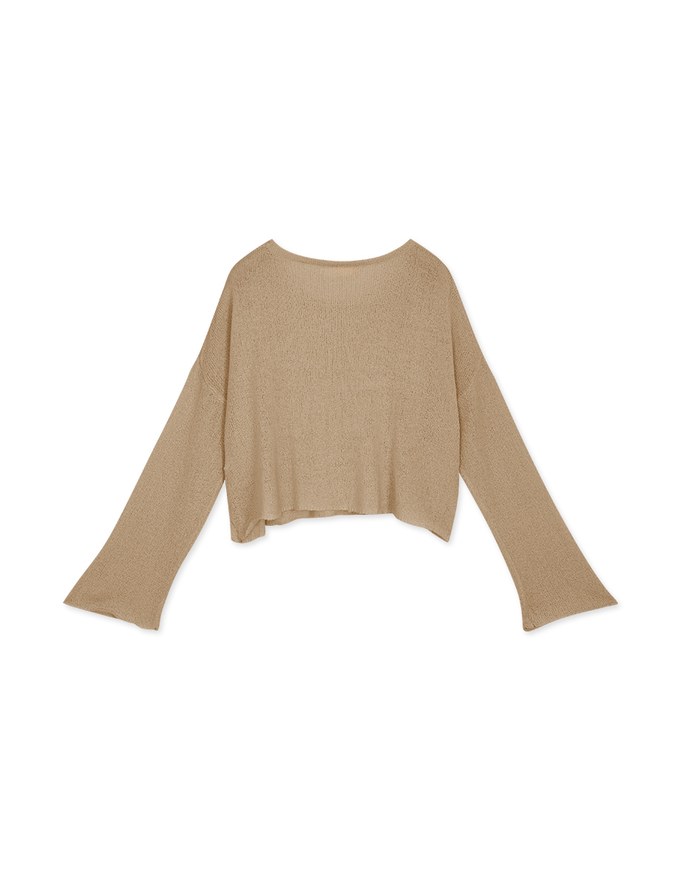 Soft Grunge Sheer Knit Top
