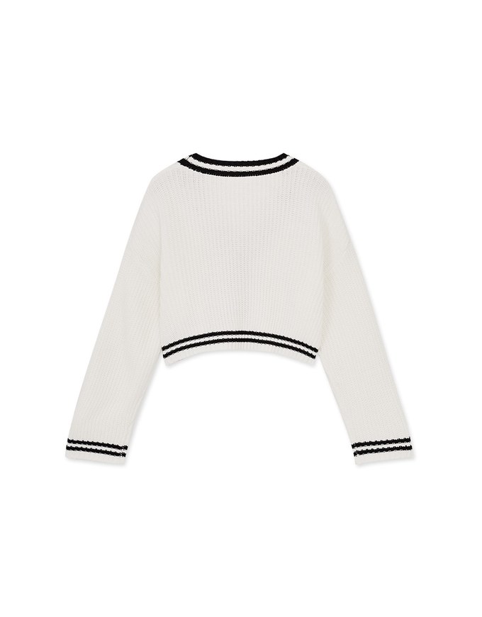Preppy Color Knit Top