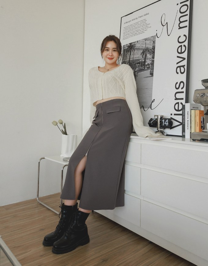 Twisted Knit Crop Top