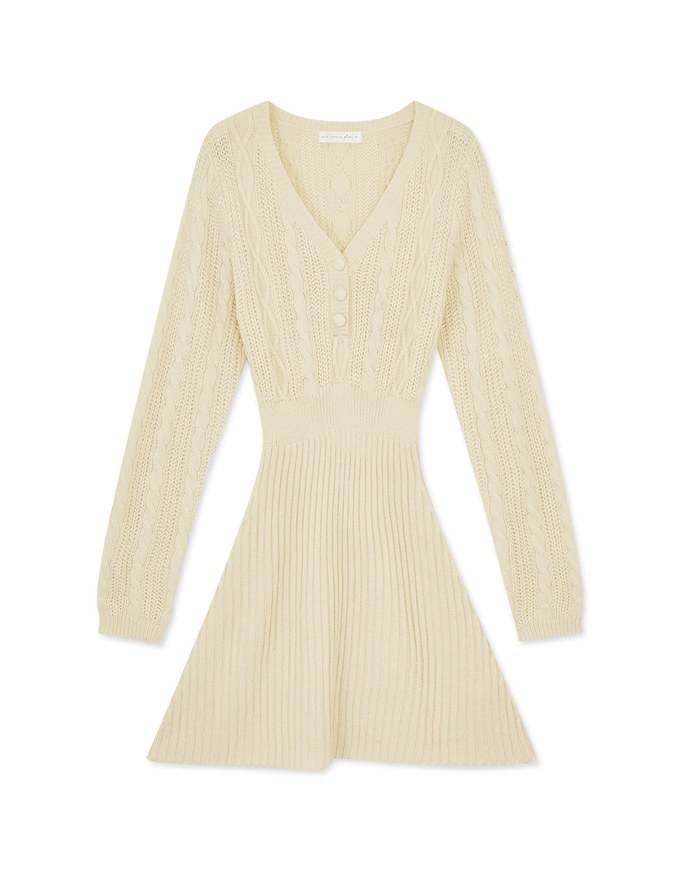 V-neck Twist Bodycons Mini Dress