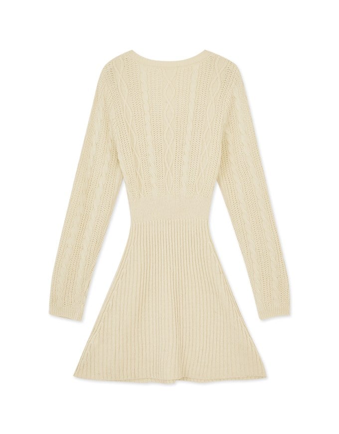 V-neck Twist Bodycons Mini Dress