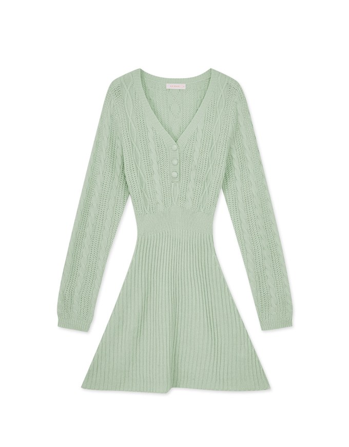 V-neck Twist Bodycons Mini Dress