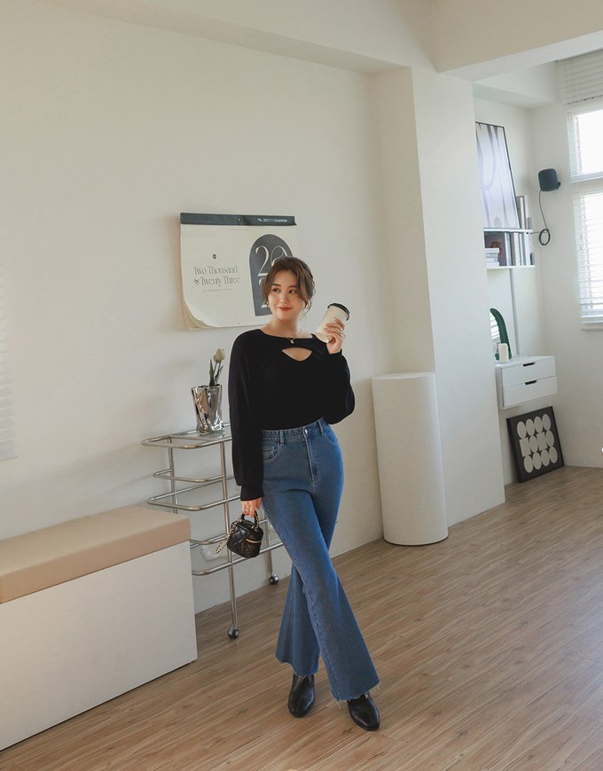 Hollow Knit Top