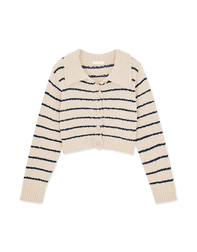 Lapel Line Knit Top