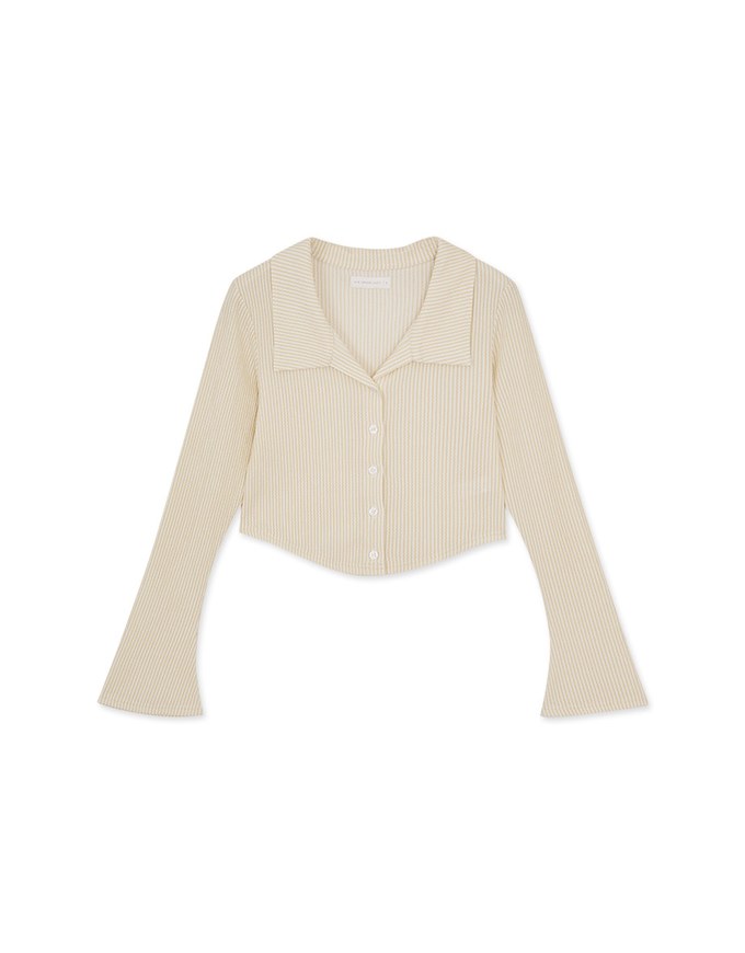 Lapel Cardigan Knit Top