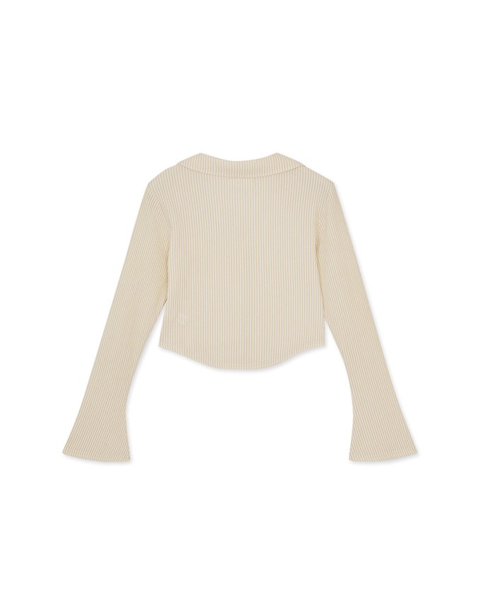 Lapel Cardigan Knit Top