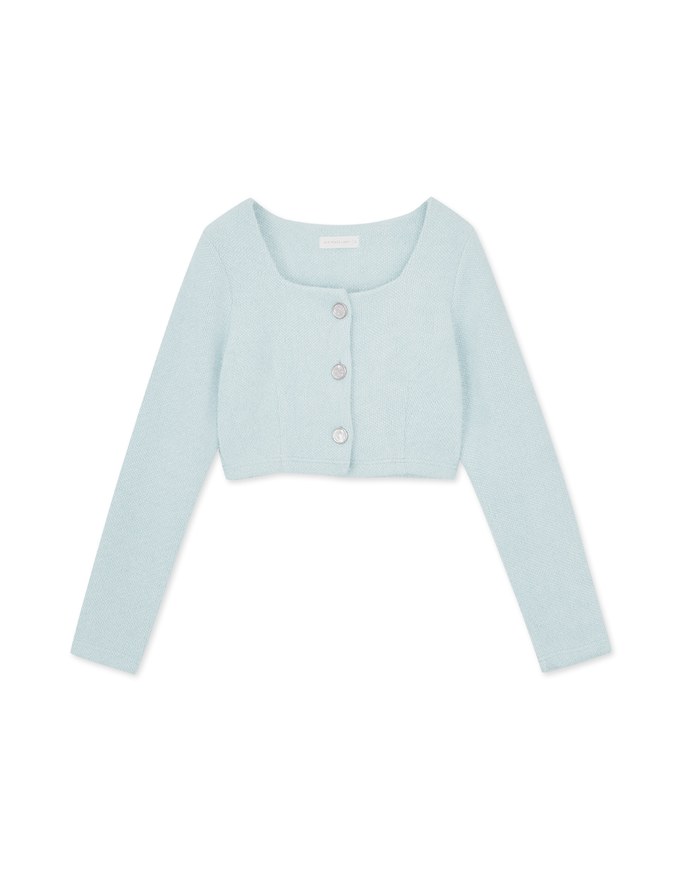 Square-Neck Velvet Top