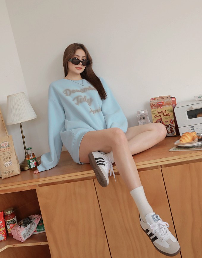 Western Spray Style Fleece Long T-Shirt