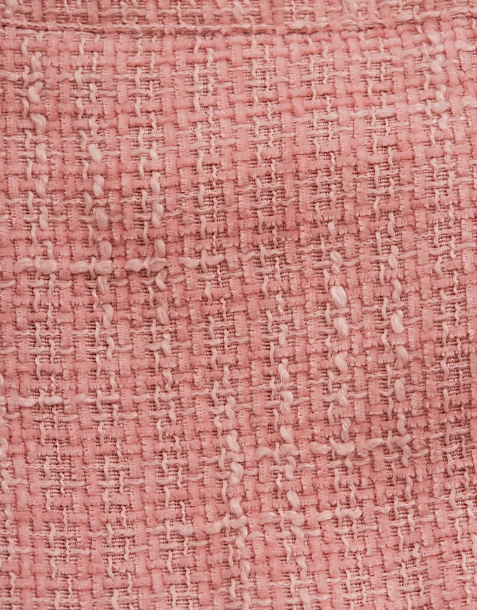 Tweed Woolen Tiered Mini Skirt