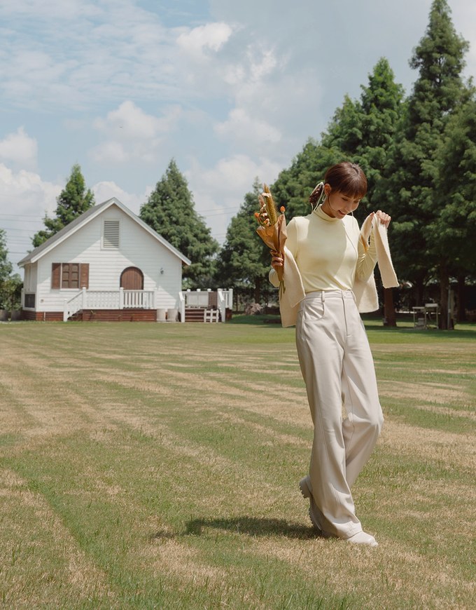 【MEIGO's Design】Fashionable Matte Faux Leather Wide Pants