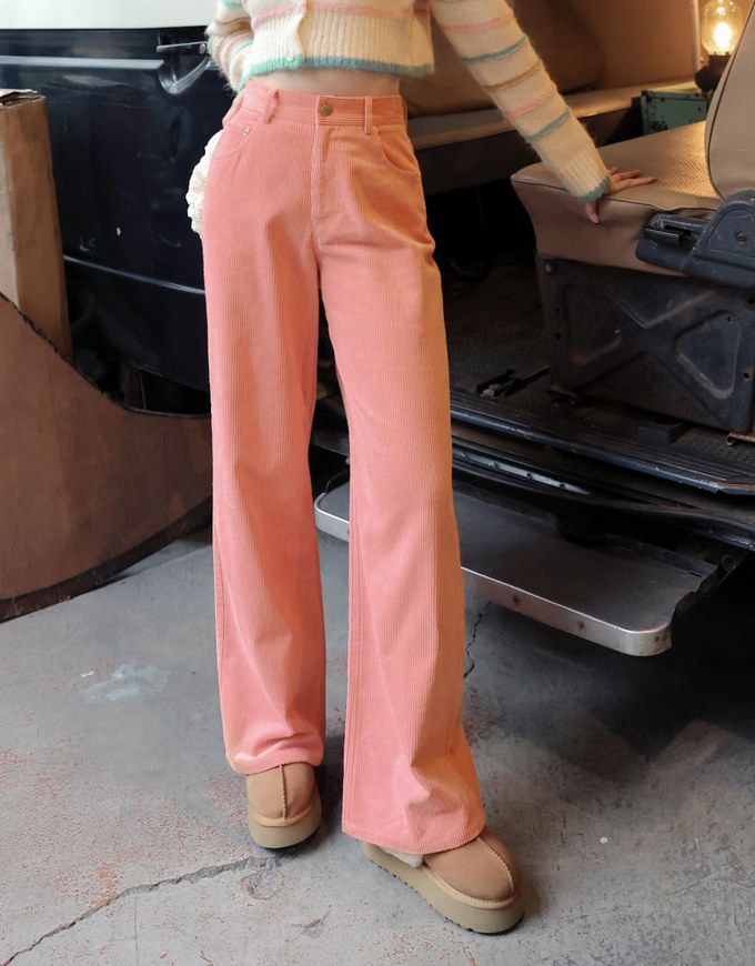 Soft Corduroy Wide Pants