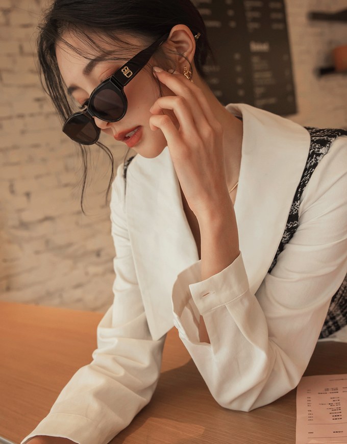3WAY Tweed Two Piece Mini Shirt Dress