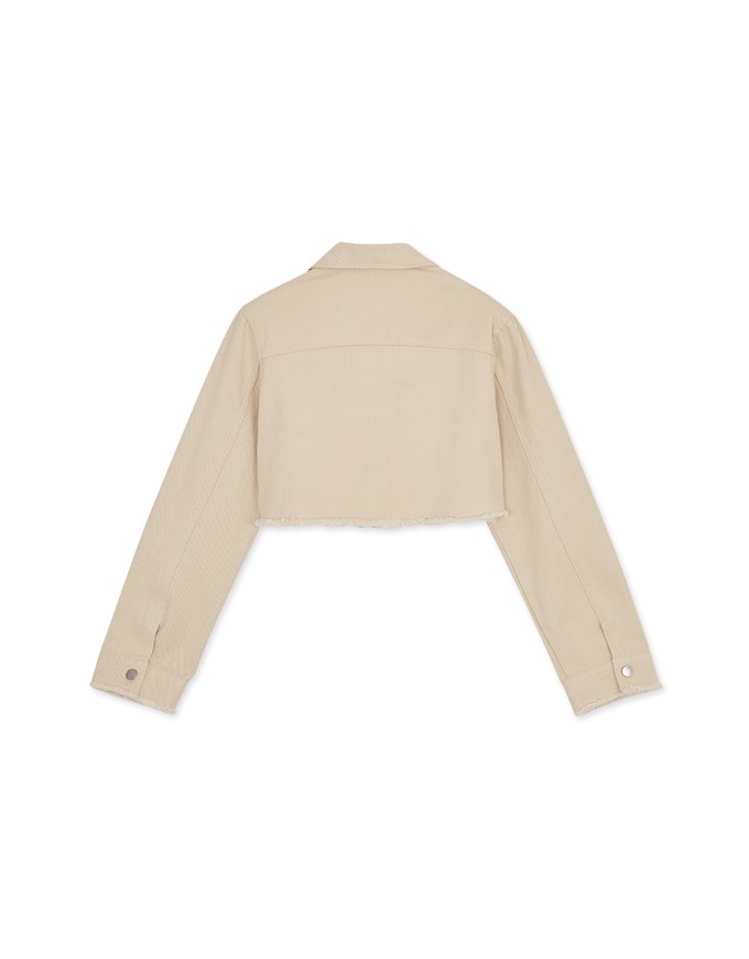 【SHIUAN'S DESIGN】Retro Denim Jeans Blazer Jacket (With Shoulder Pads)