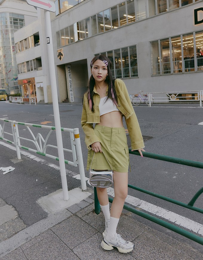 【SHIUAN'S DESIGN】Retro Denim Jeans Blazer Jacket (With Shoulder Pads)
