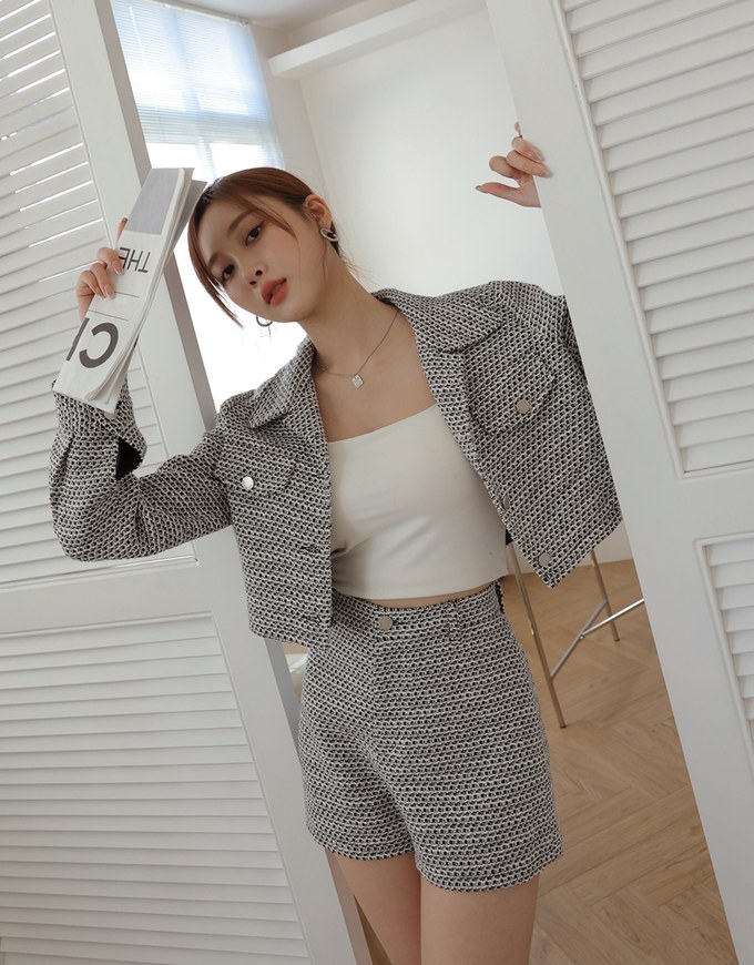 Vintage Tweed Blazer Jacket