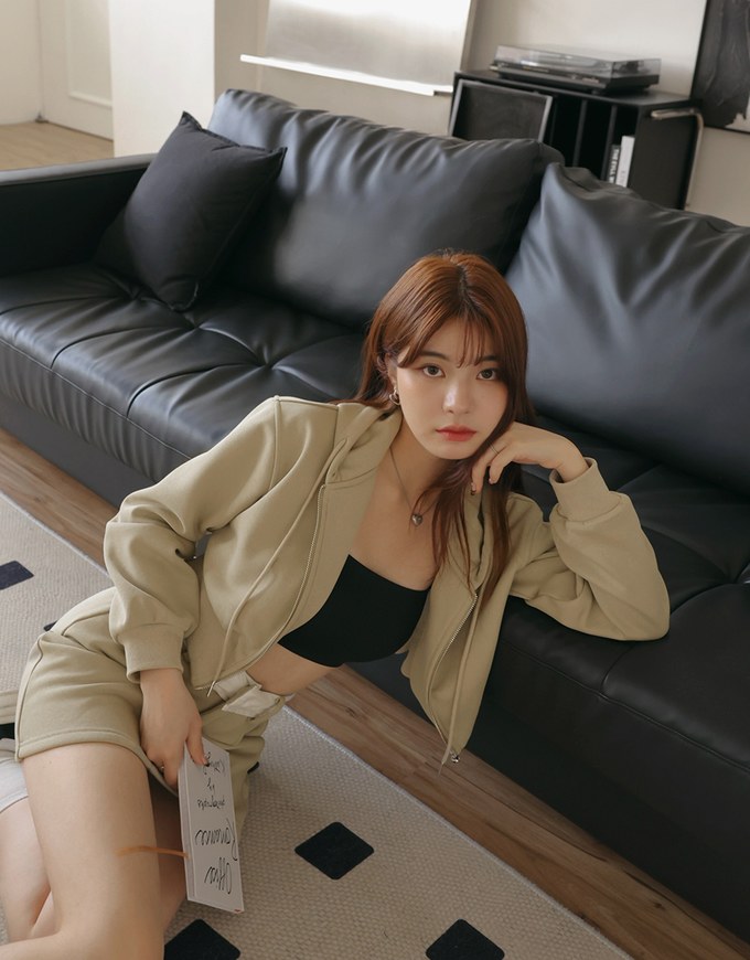 Fleece Hooded Blazer Jacket