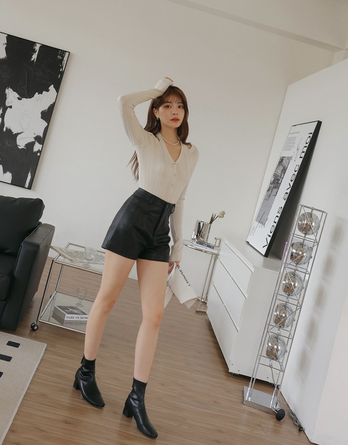Halter Neck Hollow Knit Top