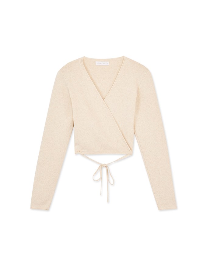 Cross Straps Knit Top