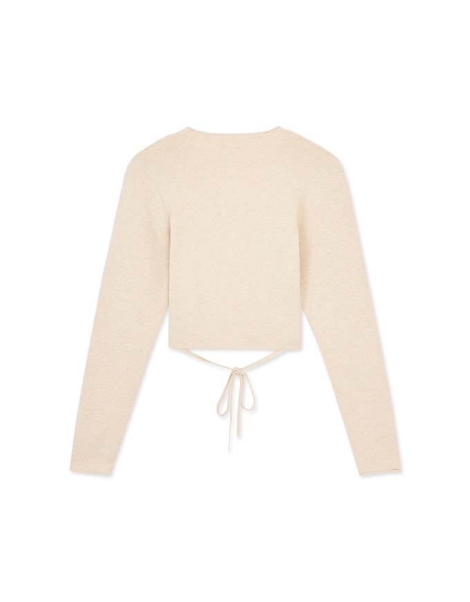 Cross Straps Knit Top